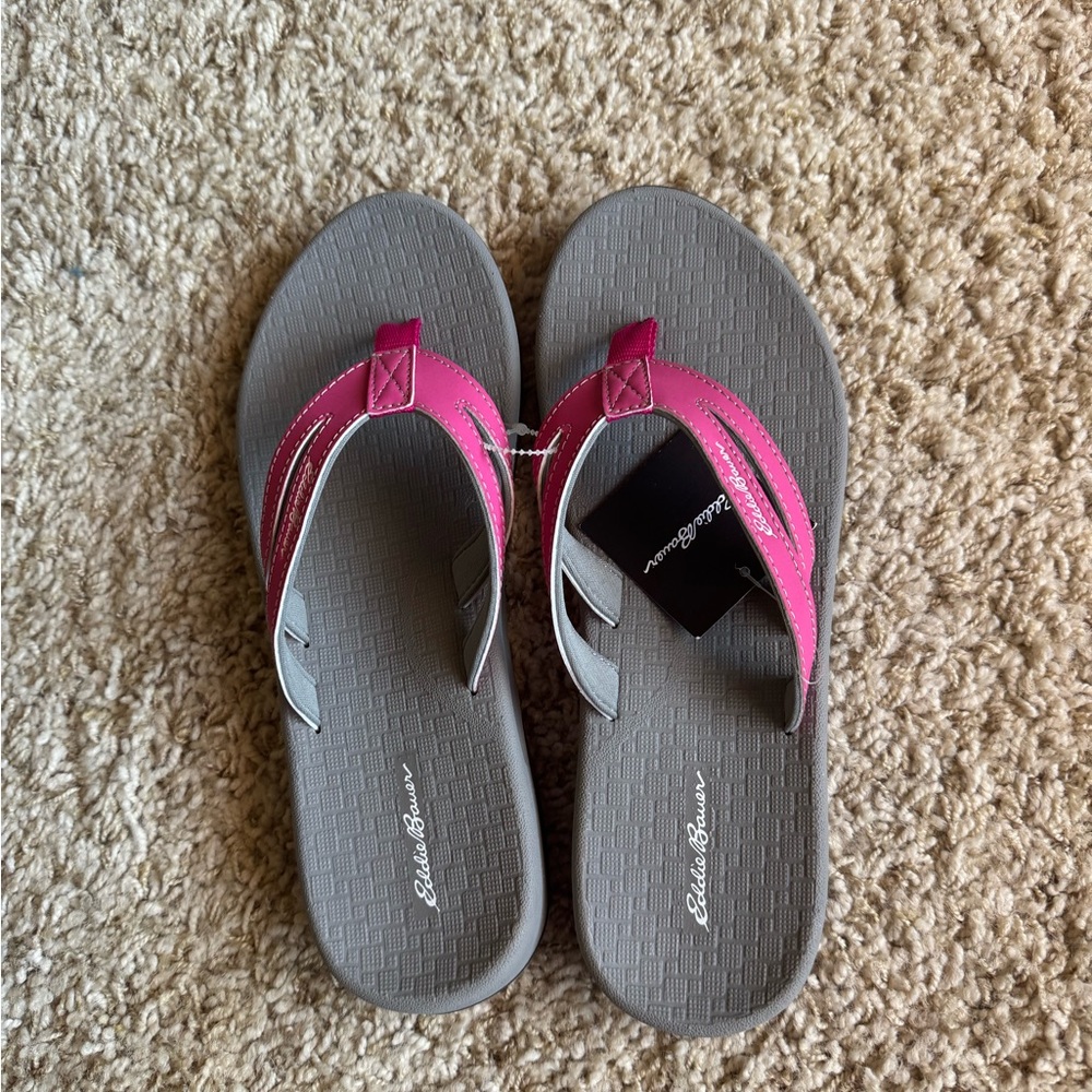 Eddie Bauer Fuchsia and Gray Sandals